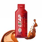 Leap Energy Gels For Running Cycling & Other Sports | Replacement Of Energy Drink For Quick Energy & Easy Digestion - Contains Taurine Caffeine Electrolytes Bcaa & Energy Boosters (Cola)