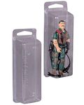 EVORETRO Action Figure Display Case - 50 Pack Vintage Inspired Plastic Blister Clamshell Protective Case, Compatible with Small Loose 3.75" Star Wars & Gi-Joe Scratch & UV Resistant PET Protector