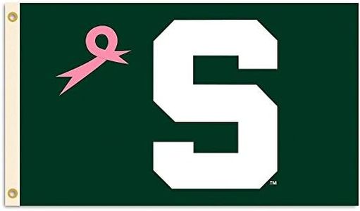 NCAA Michigan State Spartans Flag with Grommets-Pink Design, 3 x 5-Feet