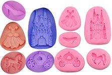 5 PC Miniature Princess Set - Silicone Molds from Bakell