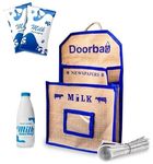 Doorbag: Multi-Color Milk & Newspaper Door Bag for Outdoor Gate Hanging (Blue)