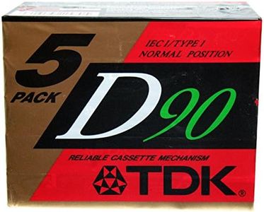 TDK des performances dynamiques D90 haute Sortie IEC I/TYPE I – Lot de 5 cassettes audio