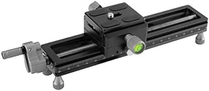 Fotopro Macro Focusing Rail Rack Slider for Close-up Shooting Macro Photography with Quick Release Plate 7.4 Inch Aluminum Alloy Universal Camera Slider for DSLR Camera Camcorder Film Photography