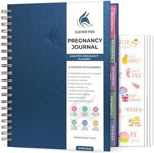 Clever Fox Pregnancy Journal (Mystic Blue, 8.5" x 10.5")