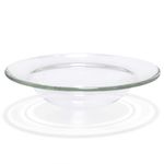 EQUSUPRO 4" Replacement Glass Round Dish Bowl for Oil Wax Melt Warmers Burners (Round)