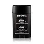 Brickell Men's Products Natural Deodorant For Men, Natural and Organic, Aluminum, Alcohol, and Baking Soda Free, 2.65 Ounce, Unscented