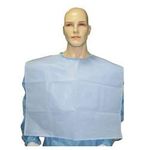 DR.BOHRRAS DISPOSABLE DENTAL PATIENT BIB TIE TYPE APRON WHITE or BLUE WATERPROOF APRON MADE WITH ADVANCED TECHNICAL FABRIC (Pack of 50)