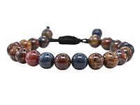 Crystal Heaven Natural Healing Crystal Bracelet for Women Men - AAA Grade Original Healing Gemstone Adjustable Bracelet for Yoga Reiki Meditation Feng Shui (Peitersite)