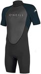 O'Neill Wetsuits Mens Reactor-2 2mm Back Zip S/S Spring Wetsuits, Black/Slate, Large US