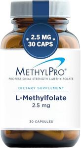 MethylPro 2.5mg L-Methylfolate - Professional Strength Active Methyl Folate Supplement for Brain Support & Balanced Mood - Gluten-Free Cognitive Supplement with No Fillers (30 Capsules)