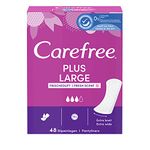 Carefree Panty liners Plus Large with fresh fragrance, particularly absorbent and additional protection, for a long-lasting feeling of freshness, size: L (6 x 48 pieces)