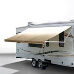 RecPro RV Awning Fabric Replacement 13 Foot Camper Awning | Tan | Heat Sealed | Width Size Options | 8' (96") Length | 3/16” Diameter Beading Cord | 3 Year Warranty (13 Feet, Actual 12' 1")…