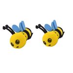 2 Pcs Car Antenna Toppers Lovely Honey Bee Car Ariel Toppers EVA Antenna Ball Automobile Roof Decorative Antenna Hat for Car, Truck, Suv Decoration