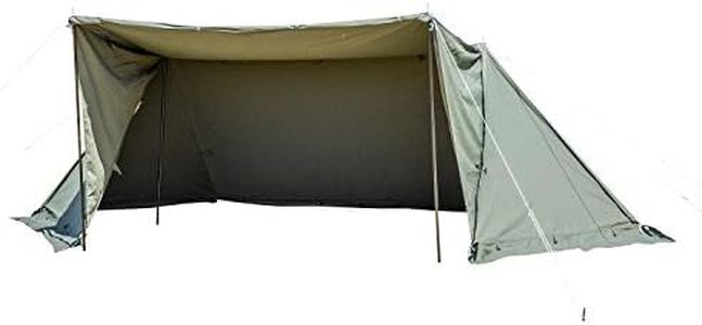BUNDOK Solo Base EX BDK-79EX with Skirt, Side Wall, Pup Tent, Military Curtain for 1 Person Khaki, for One Person