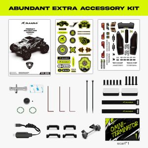 AMORIL 1/10 Brushless RC Car – Green High-Speed Remote Control