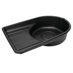 Performance Tool W4072 Black 7.5 gal Extra Large Portable Oil Drain Pan, (28.4 L)