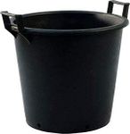 OptiProducts 5 x 50 Litre Heavy Duty Large Plastic Plant Pots Planter with Handles Outdoor Garden Tree Planters Containers