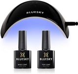 Bluesky Gel Nail Polish Starter Kit with Professional 24W Uv Led Lamp, Top & Base Coat Set 10Ml