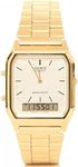 CASIO MENS DRESS DUO GOLD TONE AQ23