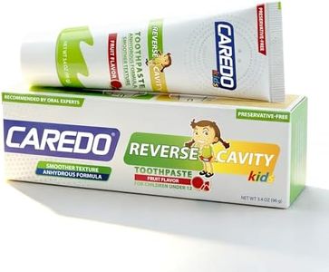 CAREDO Kids Cavity Repair Reversal Toothpaste – Hydroxyapatite Repair for Early Tooth Decay, Braces-Friendly, First Big Kids Remineralizing, Holistic Nighttime Enamel Care, Fluoride-Free Fruity 3.4oz