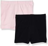 The Children's Place baby girls And Toddler Cartwheel Shorts, Black/Shell 2 Pack, 18-24 Months US