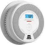 X-Sense 10-Year Battery Combination Smoke Carbon Monoxide Alarm Detector with Large LCD Display (Standalone Model)