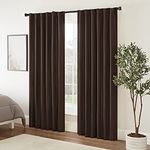 Eclipse Fresno 52 by 84-Inch Blackout Window Curtain, Espresso