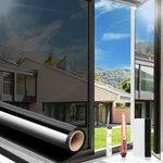 Arthome Heat Blocking Kit Anti-UV 90cmx460cm, Heat Control Window Stick Tint Reflective No Glue Static Cling Adhesive DIY One Way for Home and Office Sun Glare Reduction with Tool