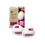 Tommee Tippee Made for Me Daily Disposable Breast Pads, Soft, Absorbent and Leak-Free, Contoured Shape, Adhesive Patch, Medium, Pack of 40