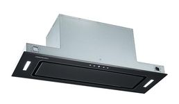 Cookology BUGL900BK/A+ Energy A+ Rated Built-in Black Glass 90cm Integrated Canopy Cooker Hood