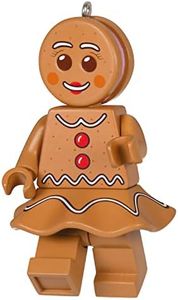 Hallmark Keepsake Christmas Ornament 2023, Gingerbread Woman Lego Minifigure, Gifts for Lego Fans