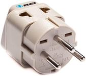 Orei Grounded Universal 2 in 1 Plug Adapter Type H for Israel and More