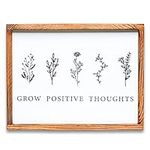 Grow Positive Thoughts Framed Affir