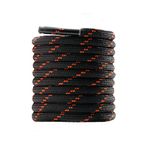 Round Work Boot Laces Heavy Duty,Strong Boots Laces for Walking Boots Hiking Boots Steel Toe Cap Boots Safety Boots Hunting Boots,Mens Womens Thick Replacement Boot Shoelaces 1Pair,Black/Brown 90CM