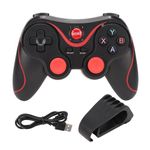 Wireless Gaming Controller, X3 Computer Game Controller Rechargeable Gamepad Fit for Android for IOS Mobile Phone TV CP VR