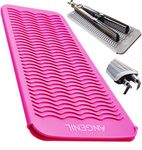 ANGENIL Resistant Silicone Mat Pouch for Hair Straightener Professional Beach Wave Curling Iron 2 in 1,Titanium Ceramic Flat Iron,Curling Wand,Crimper Hair Iron Tools,Food Grade Silicone