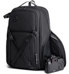 Arctic Hunter Camera Backpack Professional Camera Bag Customizable Shockproof Camera Lens Pockets Tripod Drone Holder Laptop Pocket Photography Travel DSLR Accessories Bag for Men and Women, Black