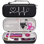 BOVKE Stethoscope Case for 3M Littmann Classic III, Lightweight II S.E, Cardiology IV, MDF Acoustica Deluxe Stethoscope, Mesh Pocket for Pen Light and Other Nurse Accessories, Black