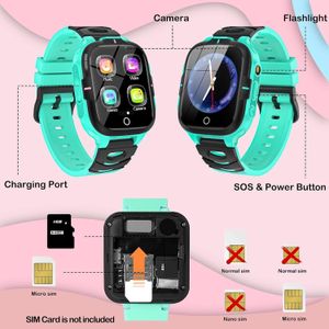 ELEJAFE Kids Smart Watch – Calls, SOS, 24 Games, 2 Cameras, Green