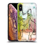 Head Case Designs Officially Licensed Wyanne French Bulldog Sketch Animals Soft Gel Case Compatible With Apple iPhone XS Max