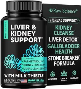 Liver Cleanse Detox & Repair - Milk Thistle, Dandelion Root, Choline, Beetroot, Chanca Piedra, Artichoke Extract, Turmeric - Liver Health, Gallbladder Cleanse & Kidney Support Supplement - 60 Capsules