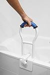 KMINA - Padded Bathtub Grab Bar, Bathroom Handrail, Grab Bar for Eldery, Grab Bar Hand Rail, Adjustable Bathtub Grab Bar, Blue Grab Bath for Bathroom