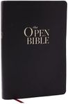 The Open Bible: Read and Discover the Bible for Yourself (NKJV, Black Leathersoft, Red Letter, Comfort Print, Thumb Indexed)