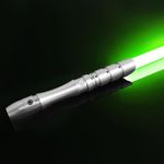 YDDSABER Dueling Lightsaber,Rechargeable Metal Hilt,4 Modes & Sounds,Jedi Light Saber for Adults,FOC,Blaster,Kids Lightsabers Toys,Cosplay, (Green)