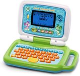 LeapFrog 2 in 1 LeapTop Touch Laptop, Green, Learning Tablet for Kids with 10 Modes of Play, with Letters, Numbers, Vocabulary and Animals, Toy Laptop for Kids Ages 2 Years +