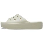 Crocs Women's Classic Slide | Platform Sandals, Bone, 7