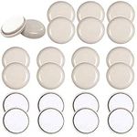 FOGAWA 24Pack Furniture Sliders and Gliders for Carpet Chair Leg Sliders Self Adhesive Furniture Moving Glide Pads for Heavy Furniture Sofa Laminate Vinyl Wooden Floor Round 32mm