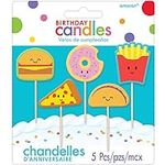 Amscan Food Icon Molded Candles, Mu