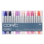 COPIC Ciao Coloured Marker Pen - Set Of 72 B, For Art & Crafts, Colouring, Graphics, Highlighter, Design, Anime, Professional & Beginners, Art Supplies & Colouring Books