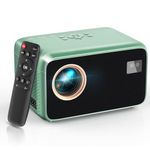 【Electric Focus with Remote】 Projector 4K with WiFi 6 and Two-Way Bluetooth, Mini Portable Projecteur, Native 1080P Outdoor Movie Projector for Phone/TV Stick/Video Games/HDMI/USB/PS5